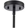 6_Elise 22" Wide Matte Black 3-Light Pendant more views