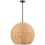 2_Elise 22" Wide 3-Light Pendant in Matte Black more views