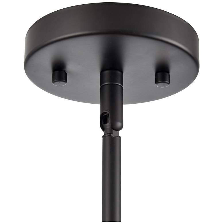 Image 6 Elise 22" Wide 3-Light Pendant in Matte Black more views