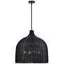 2_Elise 24.25" Wide 4-Light Pendant in Matte Black more views