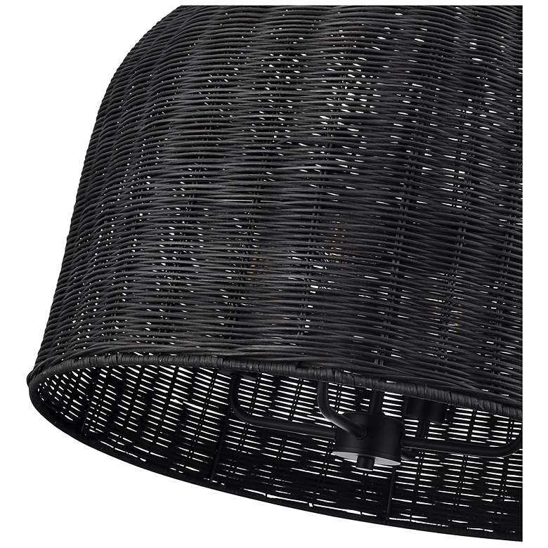 Image 5 Elise 24.25" Wide 4-Light Pendant in Matte Black more views