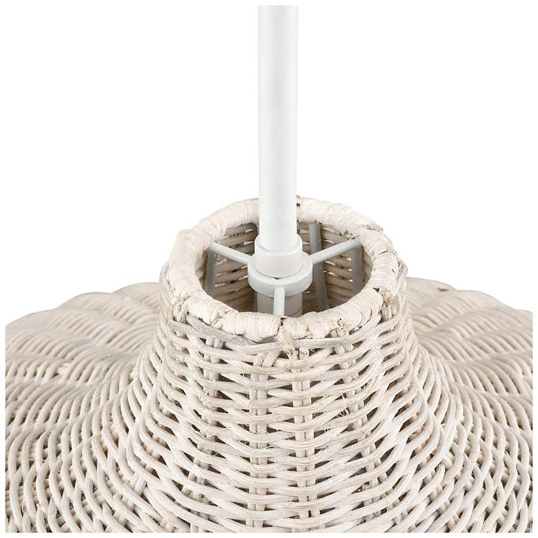 Image 4 Elise 24.25" Wide 4-Light Pendant in Matte White more views