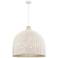Elise 24 1/4" Wide Matte White Dome Pendant Light