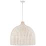 2_Elise 24 1/4" Wide Matte White Dome Pendant Light more views