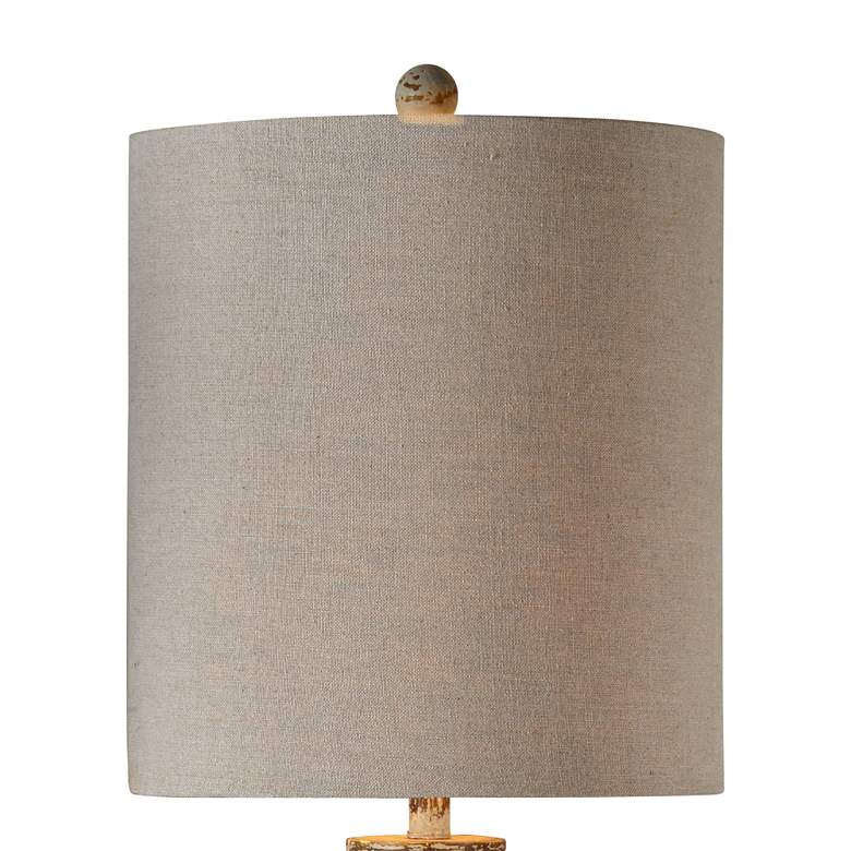Image 2 Elise 44 inch High Distressed Blue and Gray Buffet Table Lamps Set of 2 more views