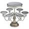 Elise Antique Silver 12" High Cake and Cupcake Stand