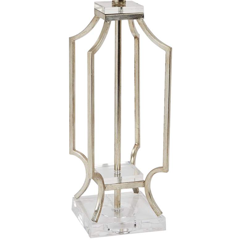 Image 3 Elise Silver Open Frame Metal Table Lamp more views