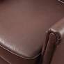 Elisha Brown Vegan Faux Leather Accent Armchair
