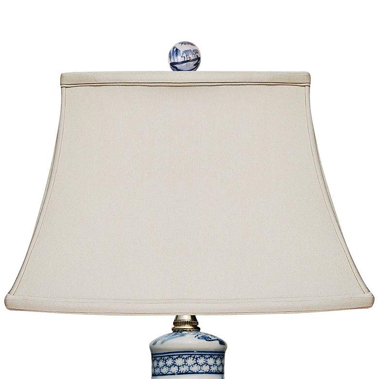 Image 3 Elison 17 1/2" High Blue and White Porcelain Tea Jar Table Lamp more views