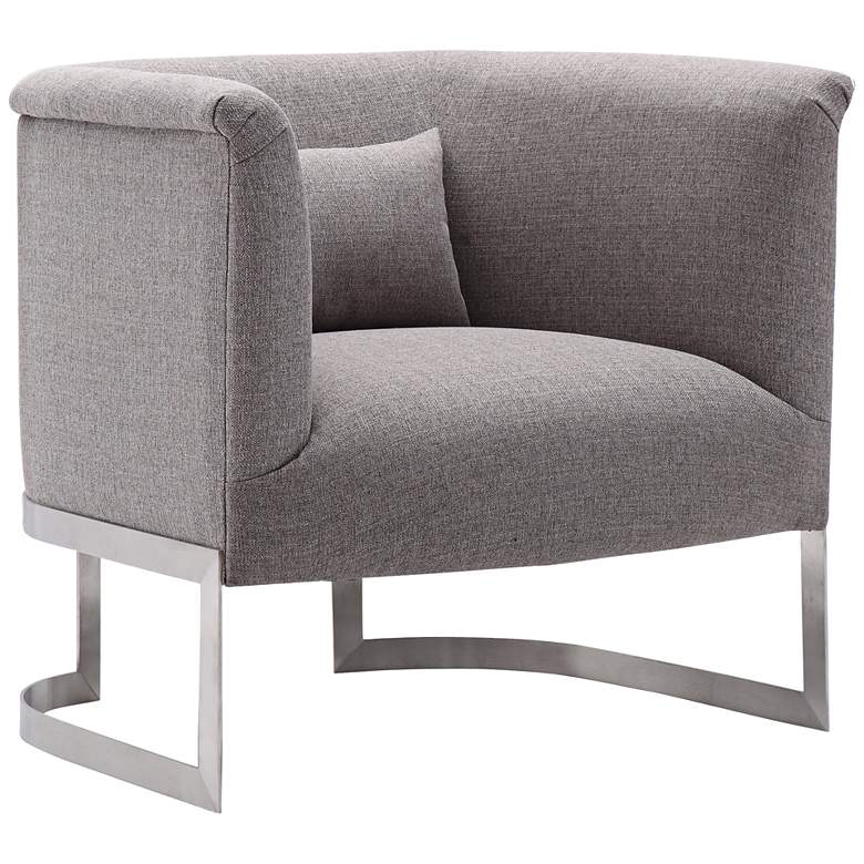 Image 1 Elite Gray Fabric Accent Chair