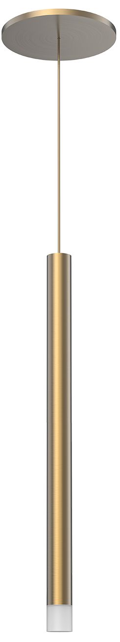 Elixir 1" Wide Brushed Gold LED Mini Pendant