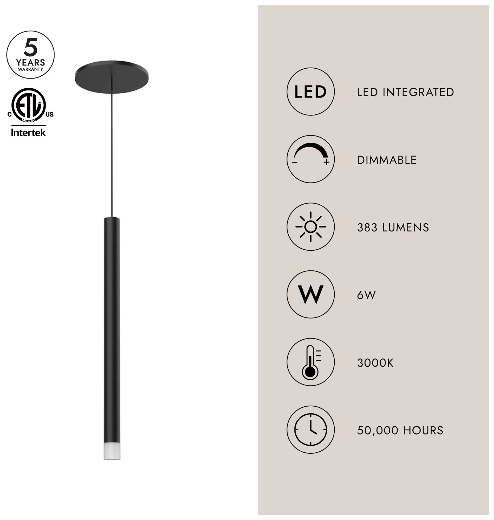 Image 4 Elixir 1" Wide Brushed Gold LED Mini Pendant more views