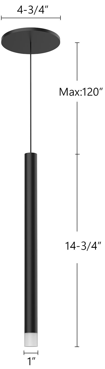 Image 6 Elixir 1" Wide Brushed Gold LED Mini Pendant more views