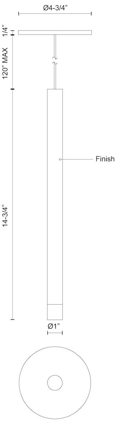 Image 7 Elixir 1" Wide Brushed Gold LED Mini Pendant more views