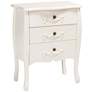Eliya 23 1/2" Wide White Wood 3-Drawer Storage Cabinet