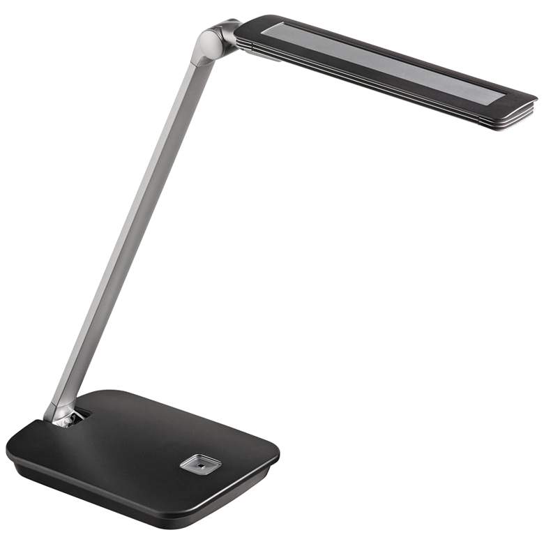 Image 1 Eliza Black with Silver Accents LED Desk Lamp
