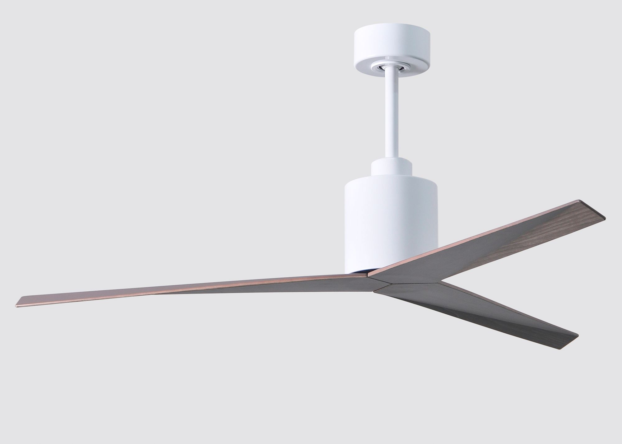 Image 5 Eliza Ceiling Fan Gloss White Finish Old Oak Tone Blades more views