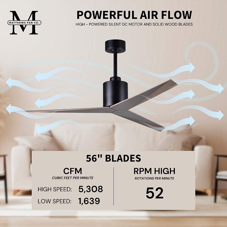 Image 5 Eliza - Ceiling Fan - Matte Black Finish more views