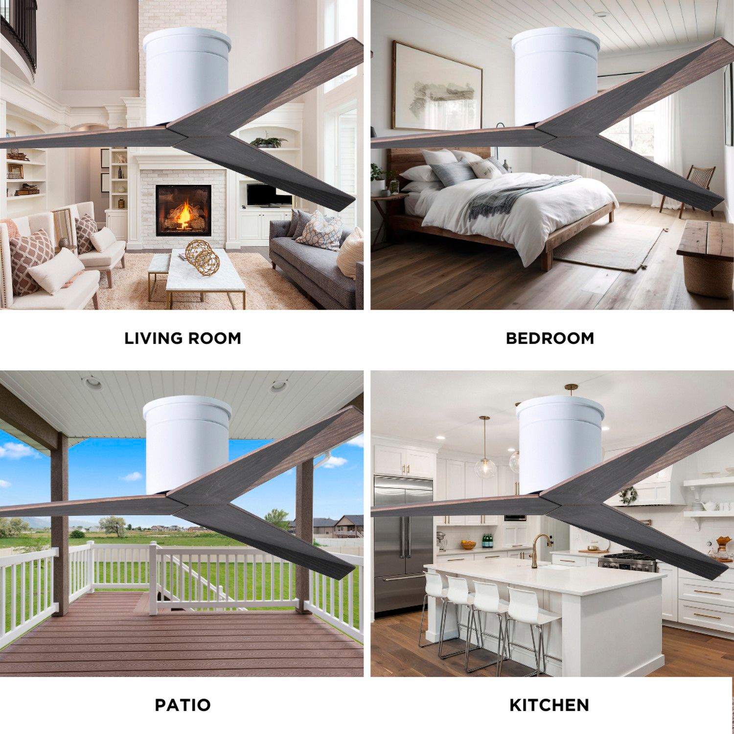 Eliza-H - Ceiling Fan - Gloss White