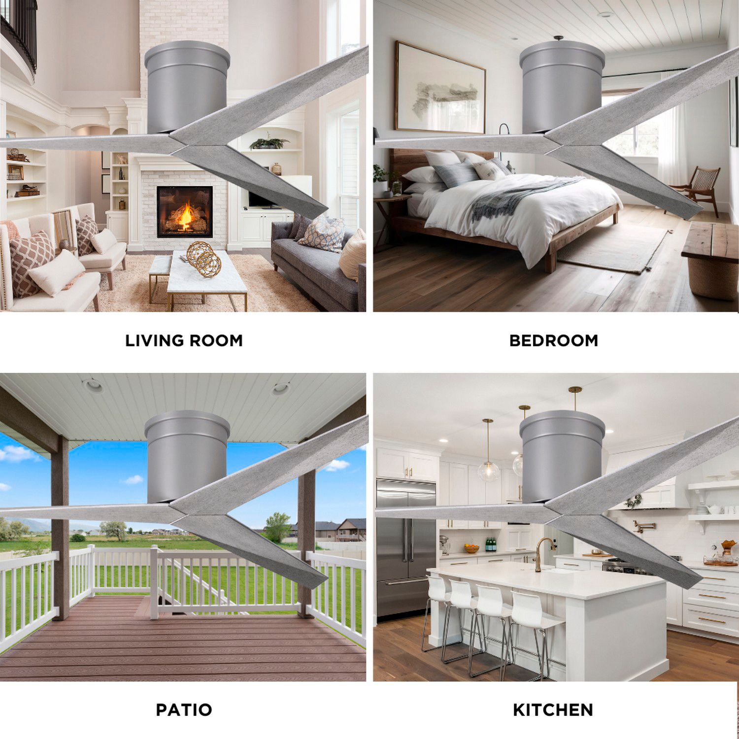 Image 7 Eliza-H - Flush Mount Ceiling Fan - Brus more views