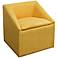 Eliza Yellow Upholstered Storage Accent Chair