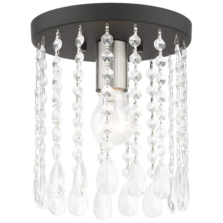 Image 1 Elizabeth 1 Light Black Petite Flush Mount