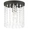 Elizabeth 1 Light Black Petite Flush Mount