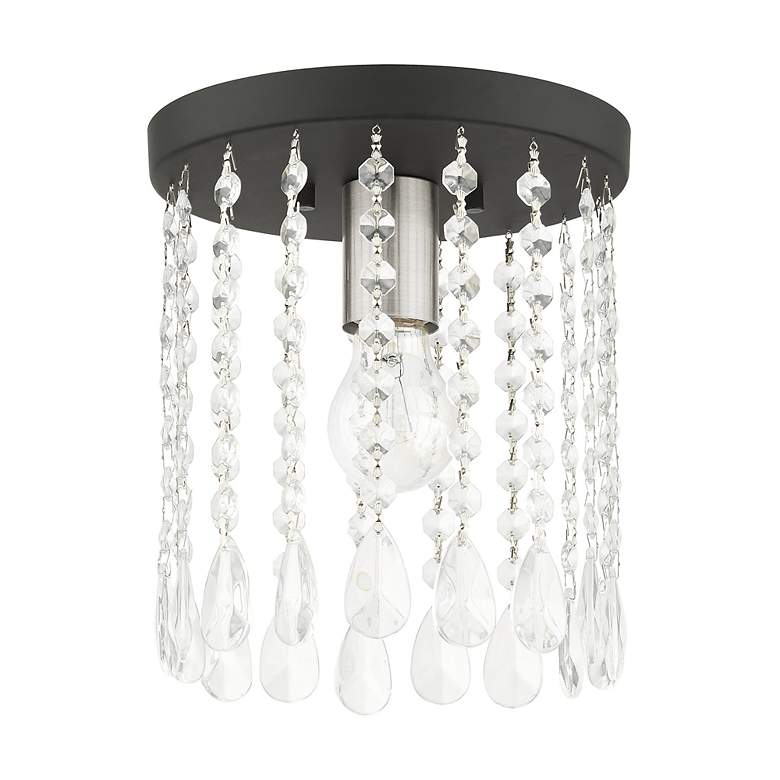 Image 3 Elizabeth 1 Light Black Petite Flush Mount more views