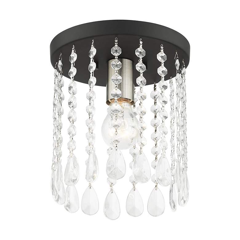 Image 4 Elizabeth 1 Light Black Petite Flush Mount more views