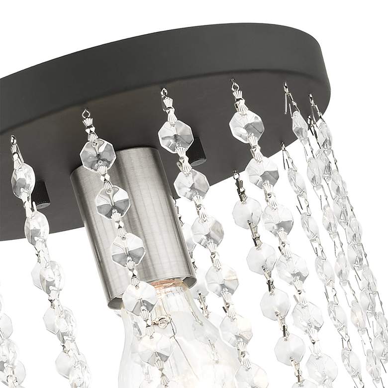 Image 6 Elizabeth 1 Light Black Petite Flush Mount more views