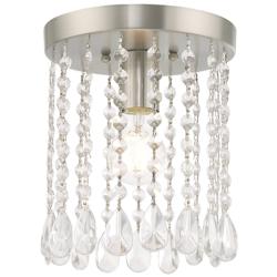 Elizabeth 1 Light Brushed Nickel Ceiling Mount