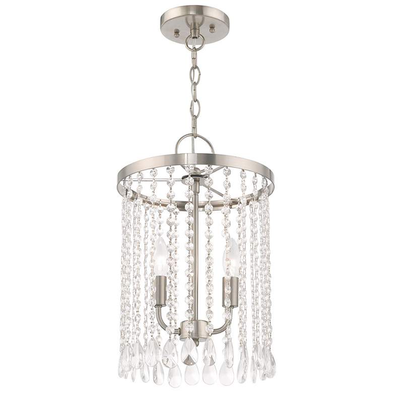Image 5 Elizabeth 2 Light Brushed Nickel Mini Pendant more views
