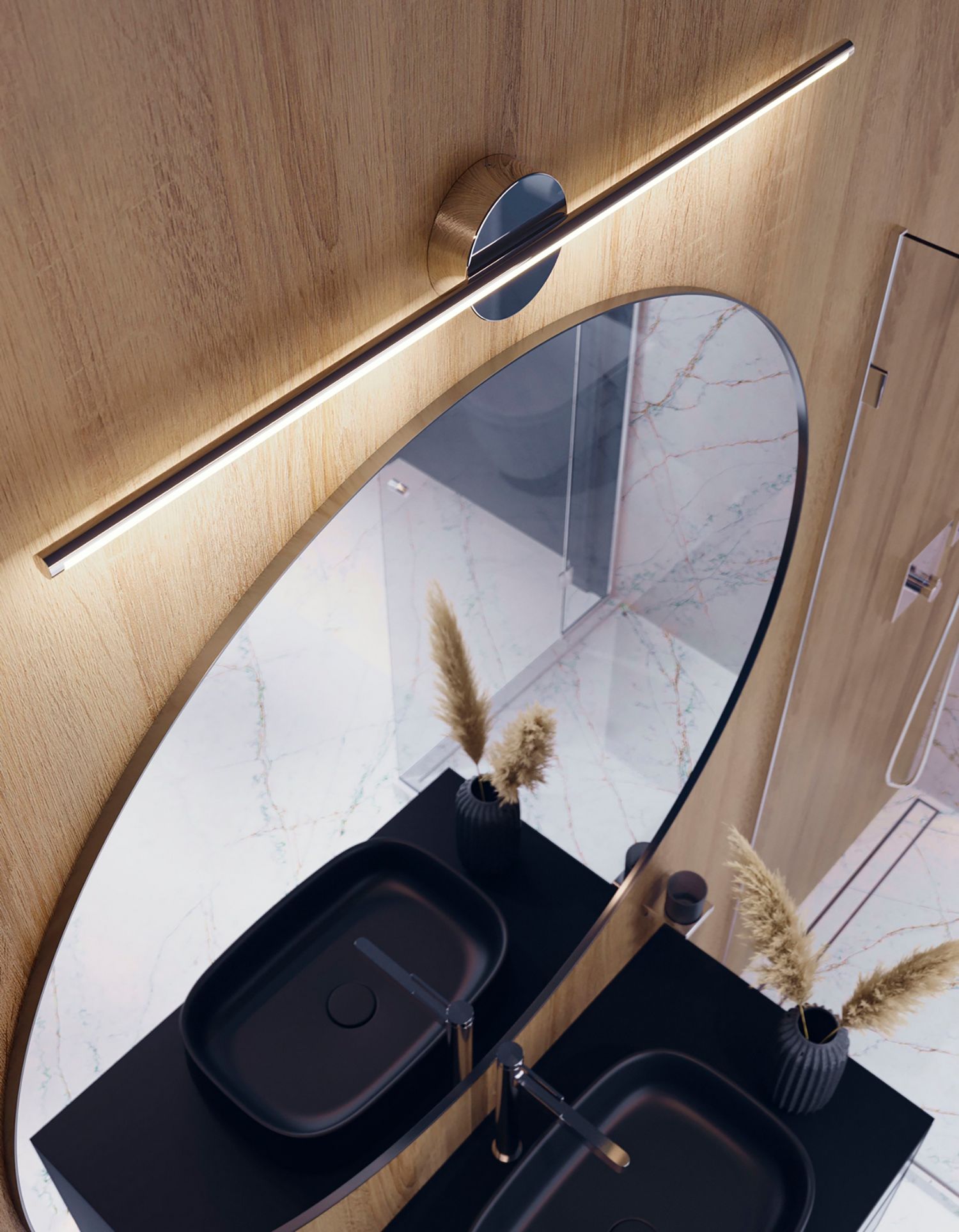 Image 3 Elizabeth 24" Wide Satin Nickel 15W LED Vanity more views