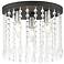 Elizabeth 3 Light Black Flush Mount