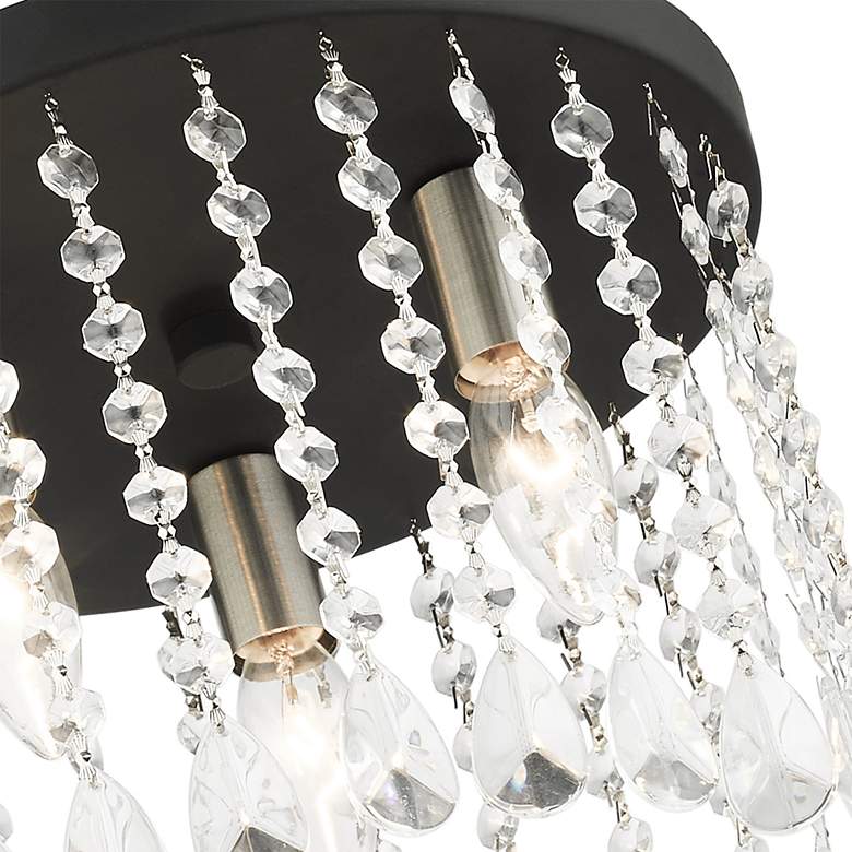 Image 6 Elizabeth 3 Light Black Flush Mount more views