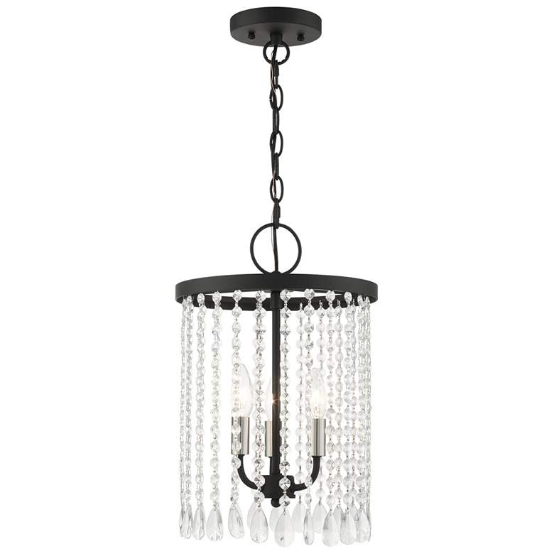 Image 1 Elizabeth 3 Light Black Pendant Chandelier