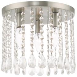 Elizabeth 3 Light Brushed Nickel Ceiling Mount