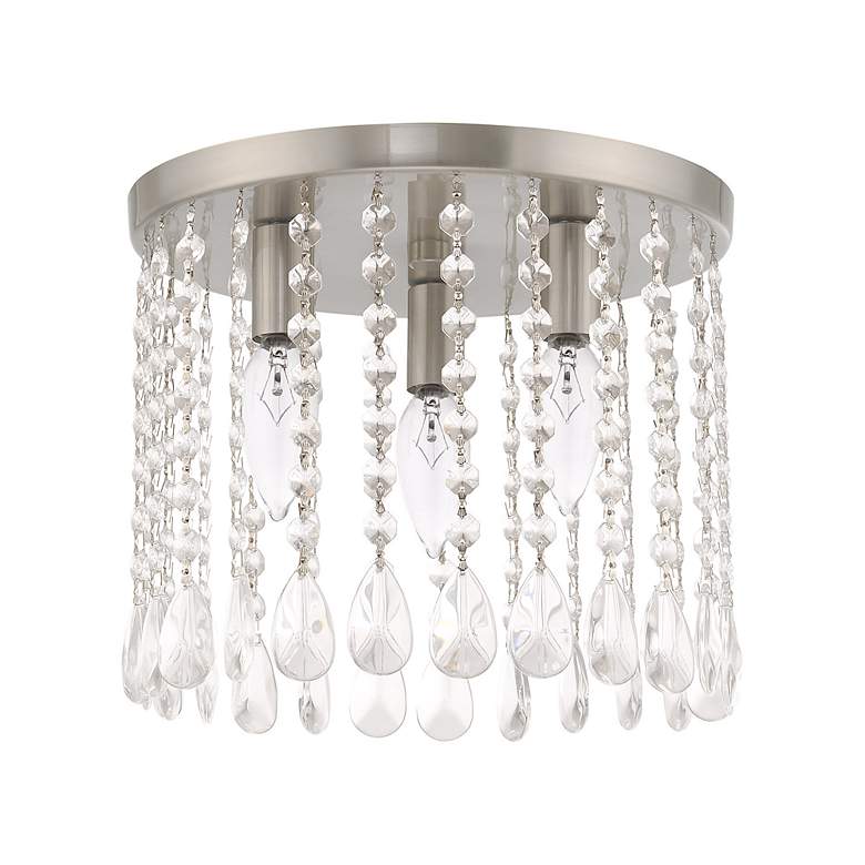 Image 4 Elizabeth 3 Light Brushed Nickel Ceiling Mount more views