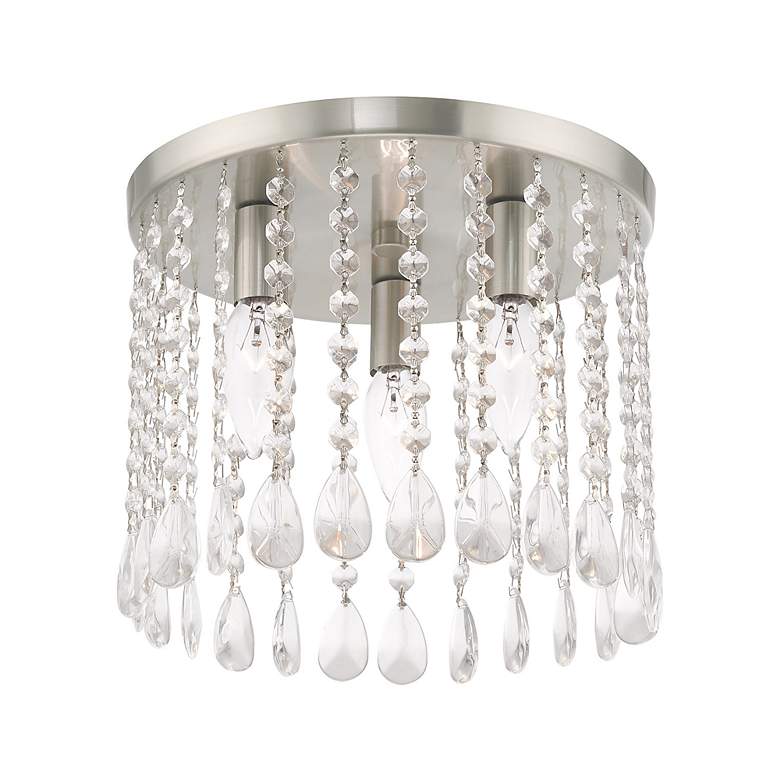Image 5 Elizabeth 3 Light Brushed Nickel Ceiling Mount more views
