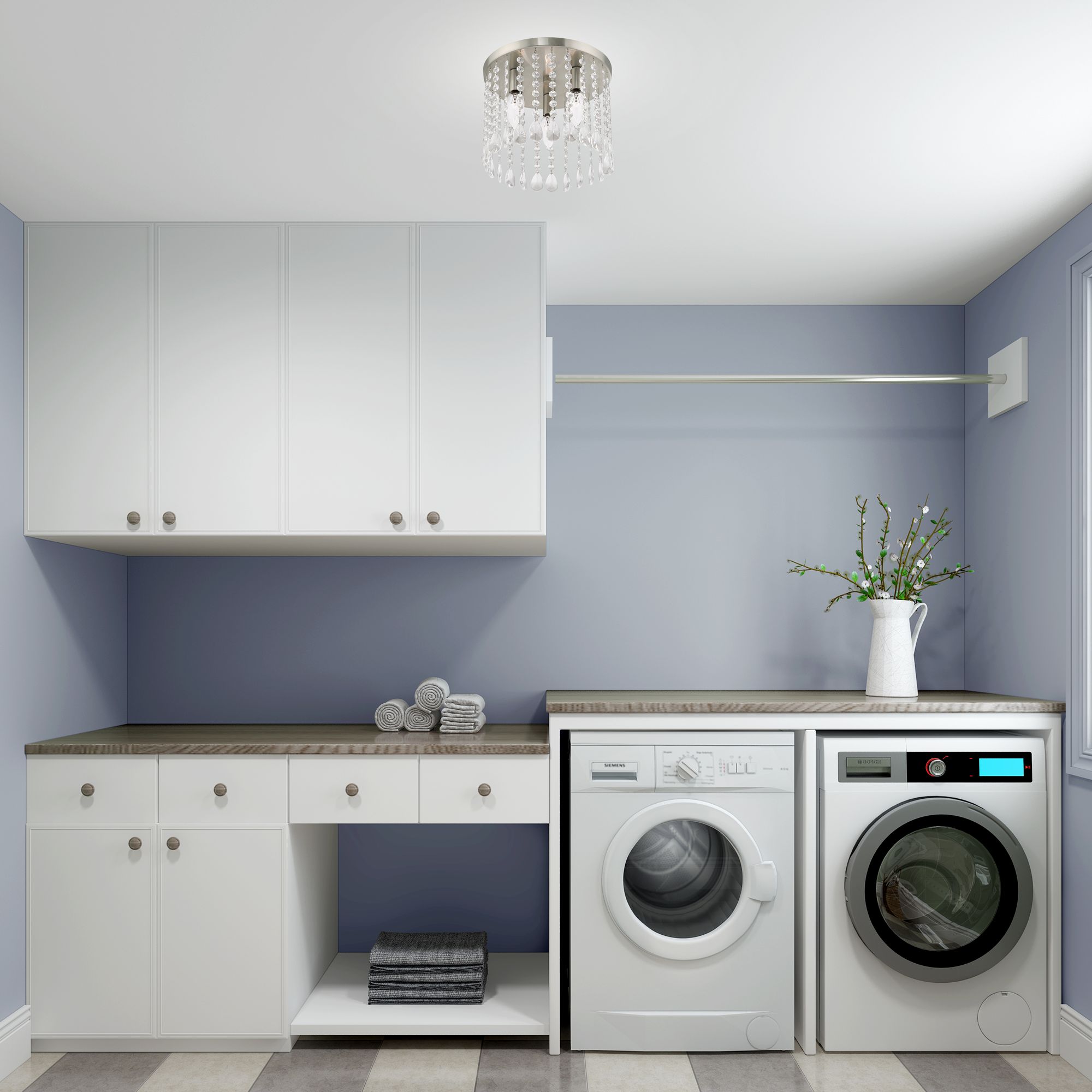 Elizabeth 3 Light Brushed Nickel Ceiling Mount