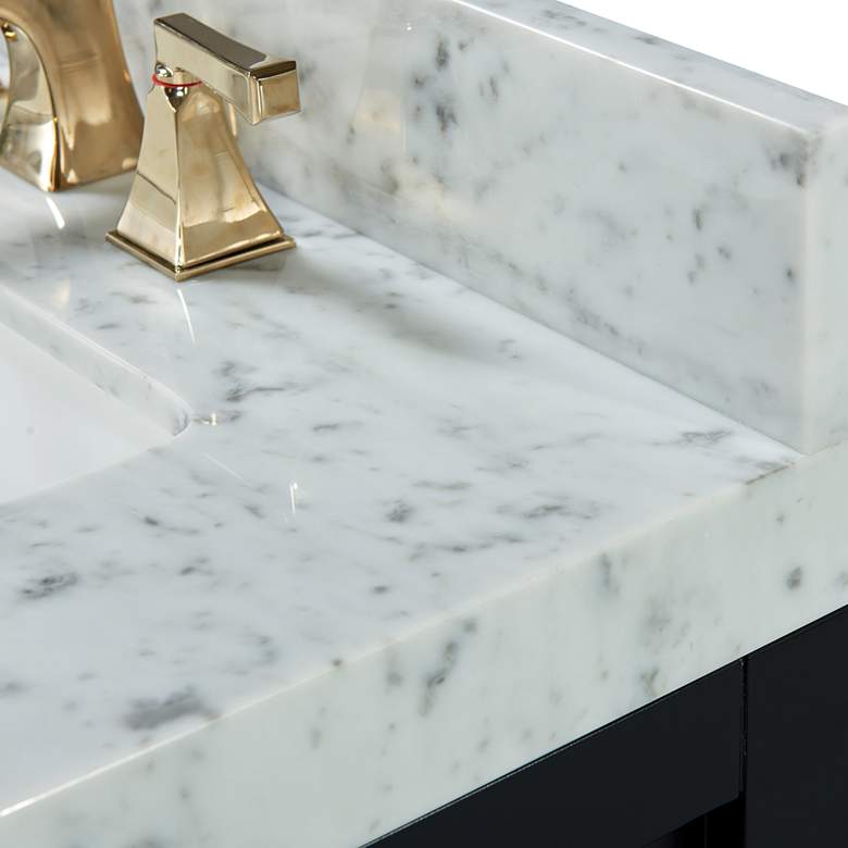 Image 3 Elizabeth 36" Wide Single Sink Black Marble Vanity more views