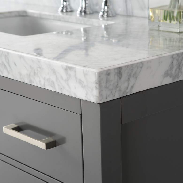 Image 2 Elizabeth 36 inch Wide Single Sink Gray Marble Vanity more views