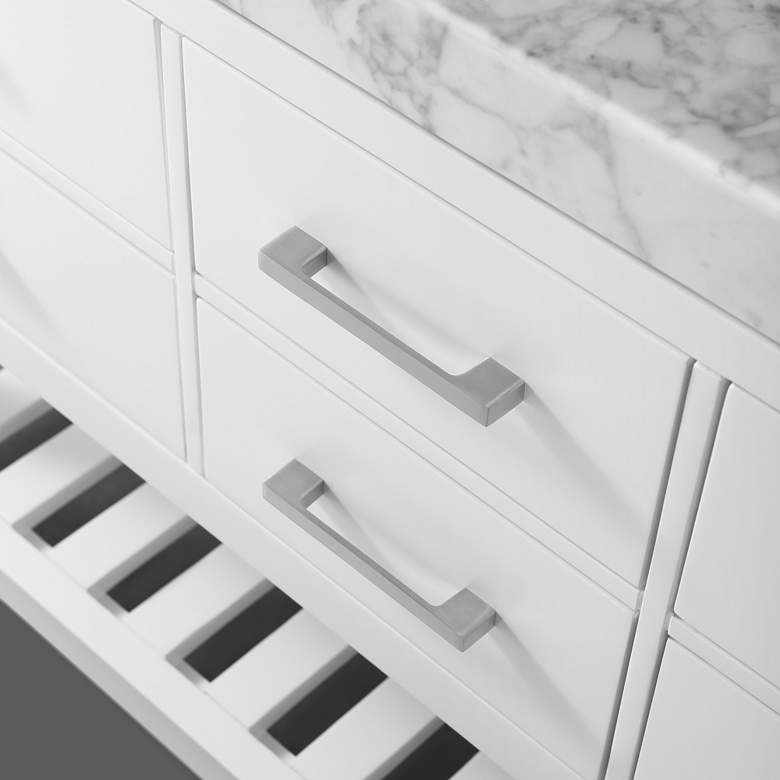 Image 5 Elizabeth 36" Wide Single Sink White Marble Vanity more views
