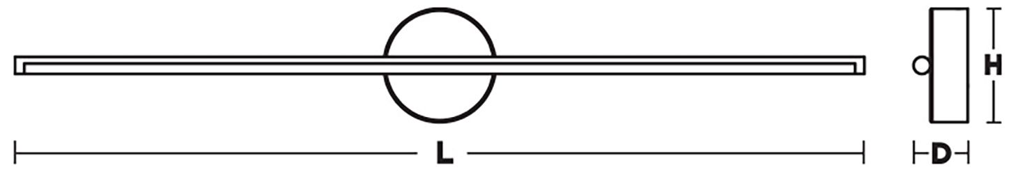 Image 4 Elizabeth 36" Wide Black 20W LED Vanity more views