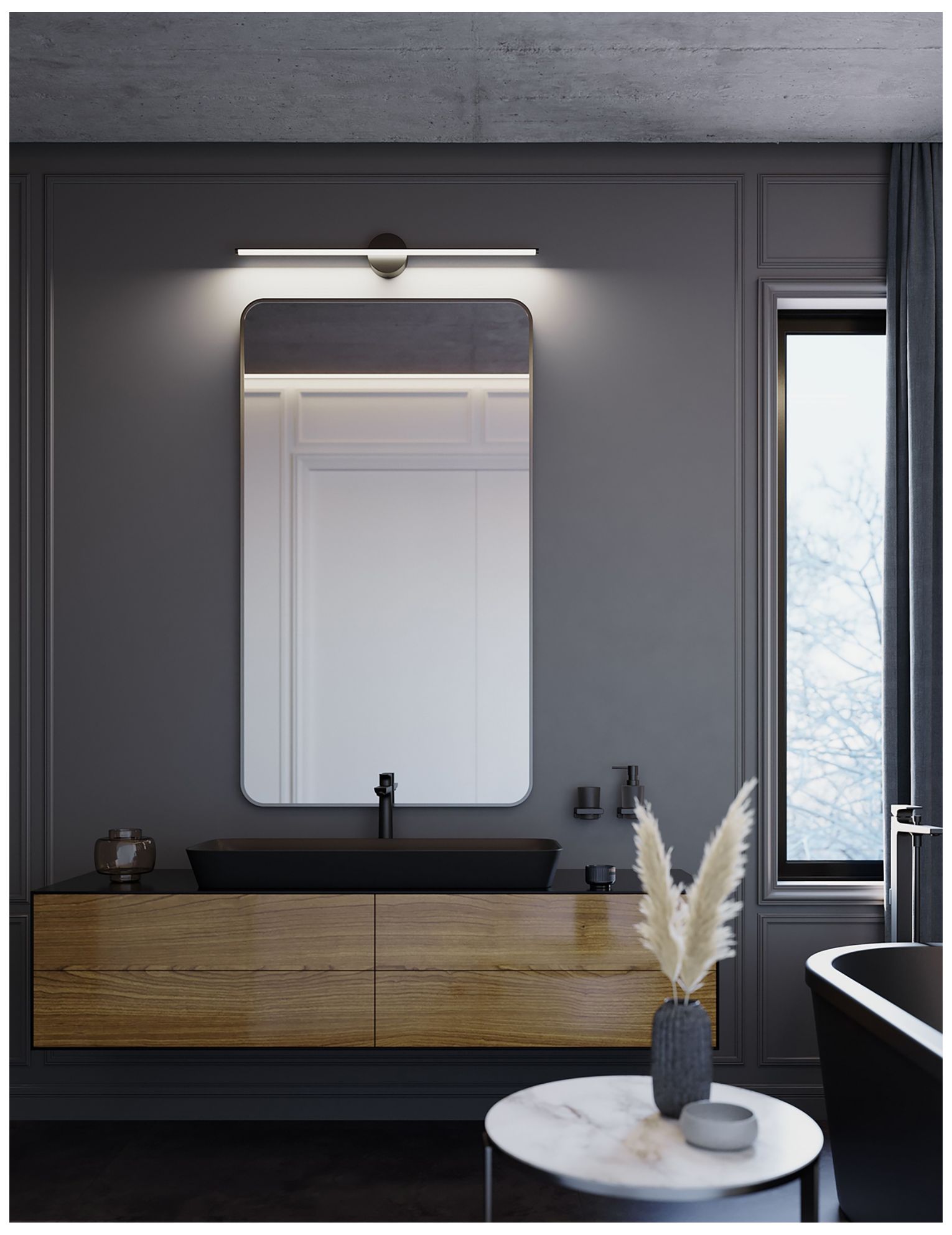 Image 2 Elizabeth 36" Wide Satin Nickel 20W LED Vanity more views