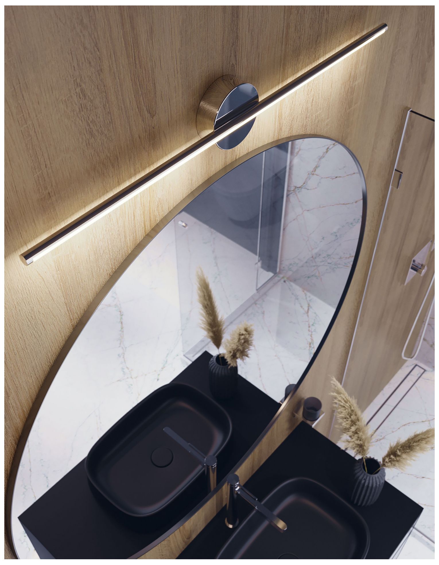 Image 3 Elizabeth 36" Wide Satin Nickel 20W LED Vanity more views