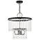 Elizabeth 4 Light Black Pendant Chandelier