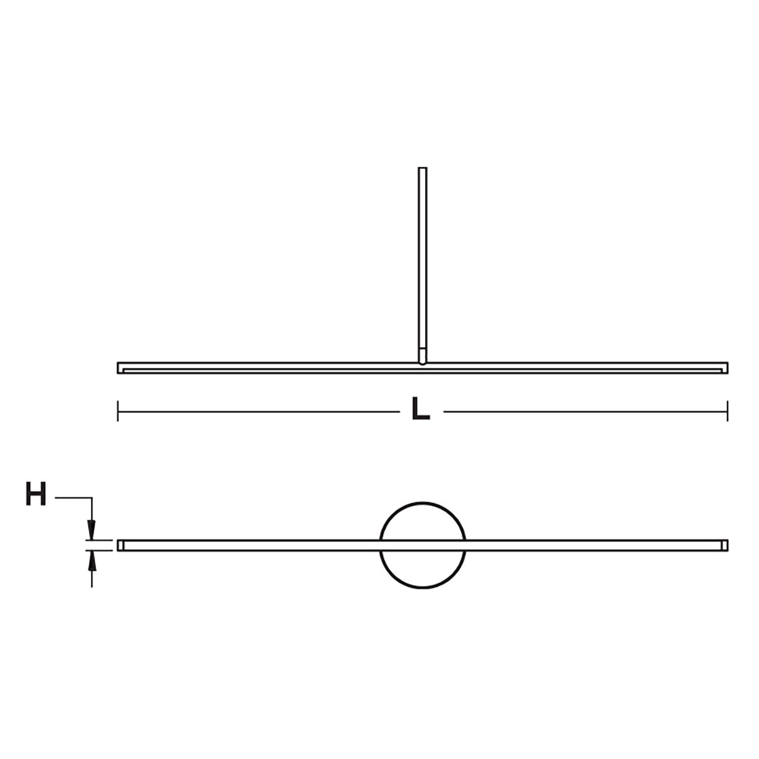 Image 6 Elizabeth 42" Wide Black 25W LED Pendant more views