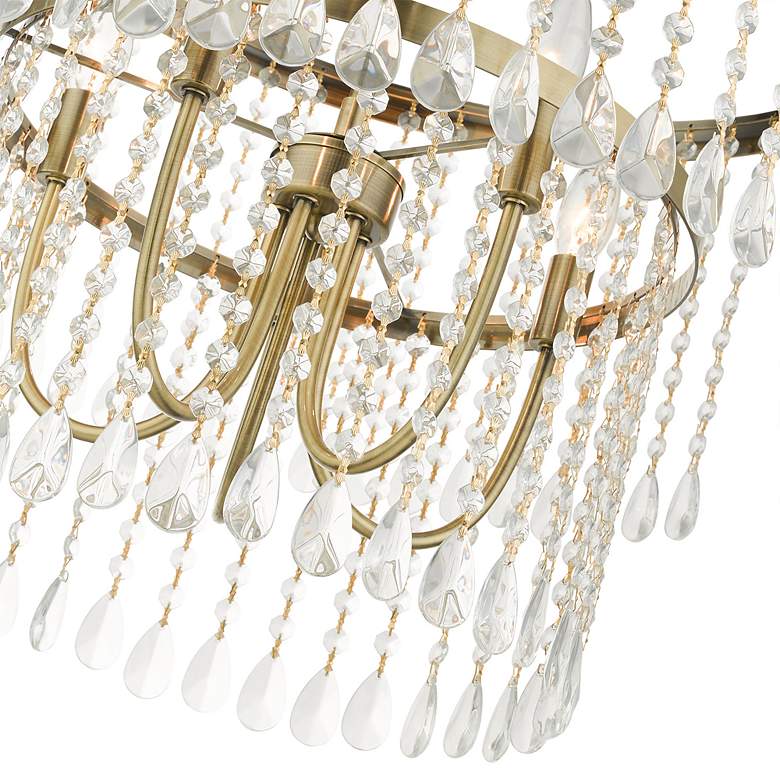 Image 6 Elizabeth 5 Light Antique Brass Pendant Chandelier more views