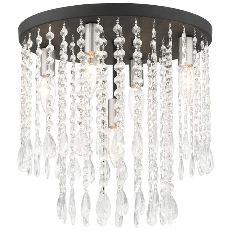 Image 1 Elizabeth 5 Light Black Flush Mount